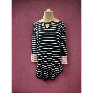 United States Sweaters Keyhole Striped Sweater / SZ: M